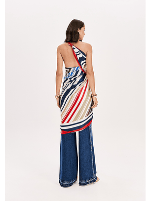 Calças Wide Leg Ganga Escura -  Lança Perfume 