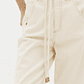 Calças Baggy Com Cinto Creme - Lança Perfume - Thumbnail 4