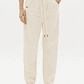 Calças Baggy Com Cinto Creme - Lança Perfume - Thumbnail 1