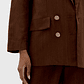 Blazer em Linho Castanho - Lança Perfume - Thumbnail 5