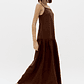 Vestido Comprido de Alças Castanho - Lança Perfume  - thumbnail 4