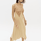 Vestido de Alças com Crochet Bege - Lança Perfume - thumbnail 6