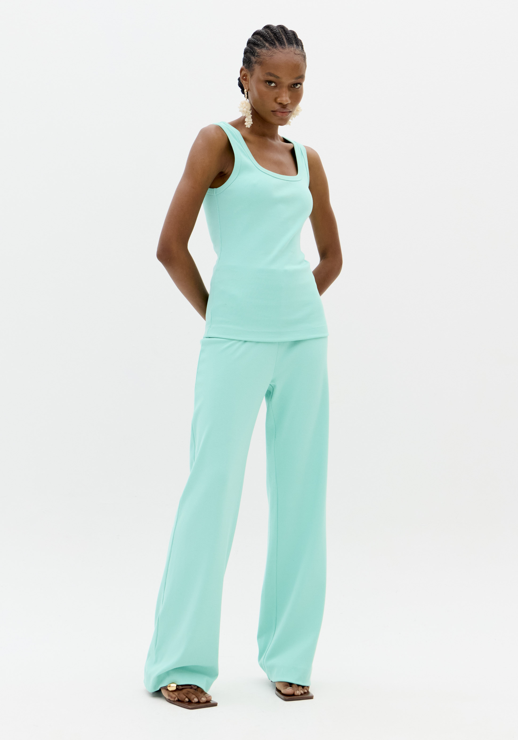 Top Canelado Turquesa - Lança Perfume  2