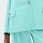 Blazer em Linho Turquesa - Lança Perfume  - Thumbnail 4