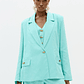 Blazer em Linho Turquesa - Lança Perfume  - Thumbnail 1