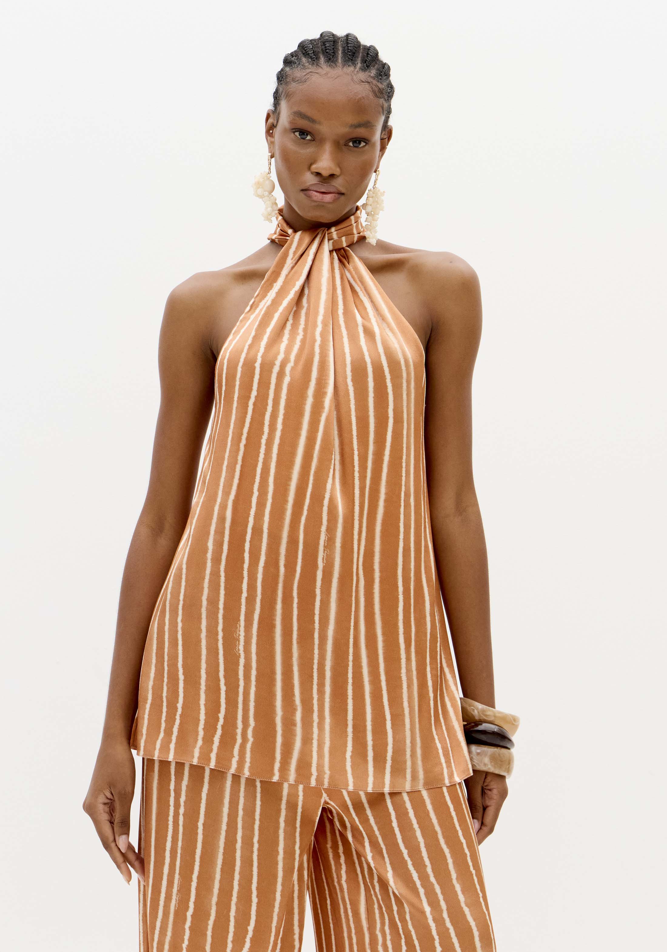 Top de Cavas Riscas Laranja - Lança Perfume 1