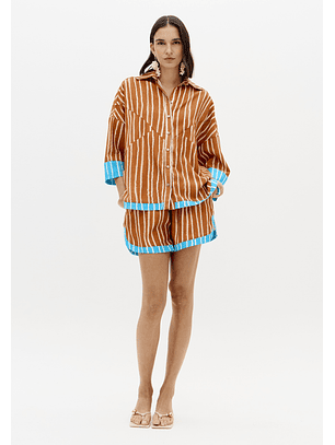 Camisa Riscas Laranja - Lança Perfume