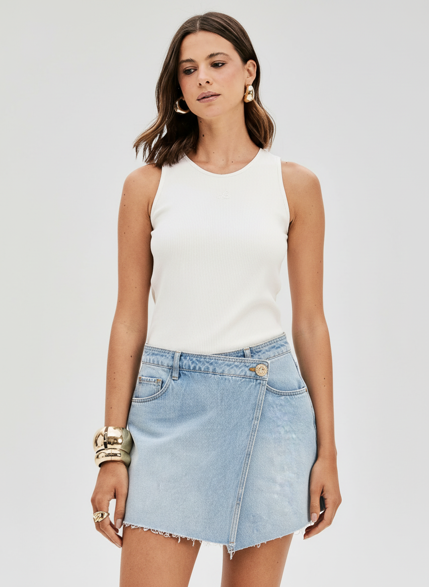 Saia Calção em Ganga - Lança Perfume 1