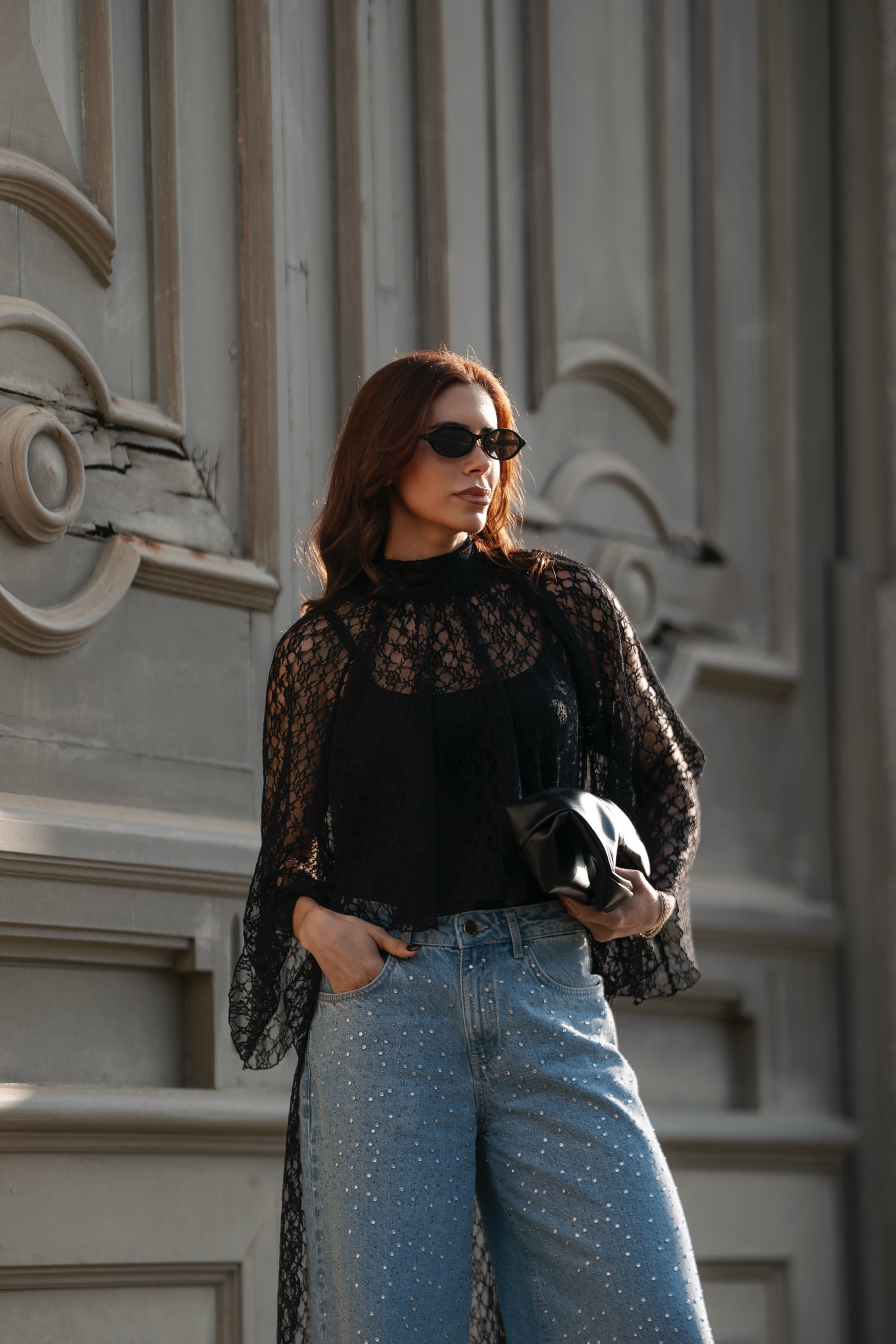 Calças Wide Leg com Strass Ganga - SAHOCO  4