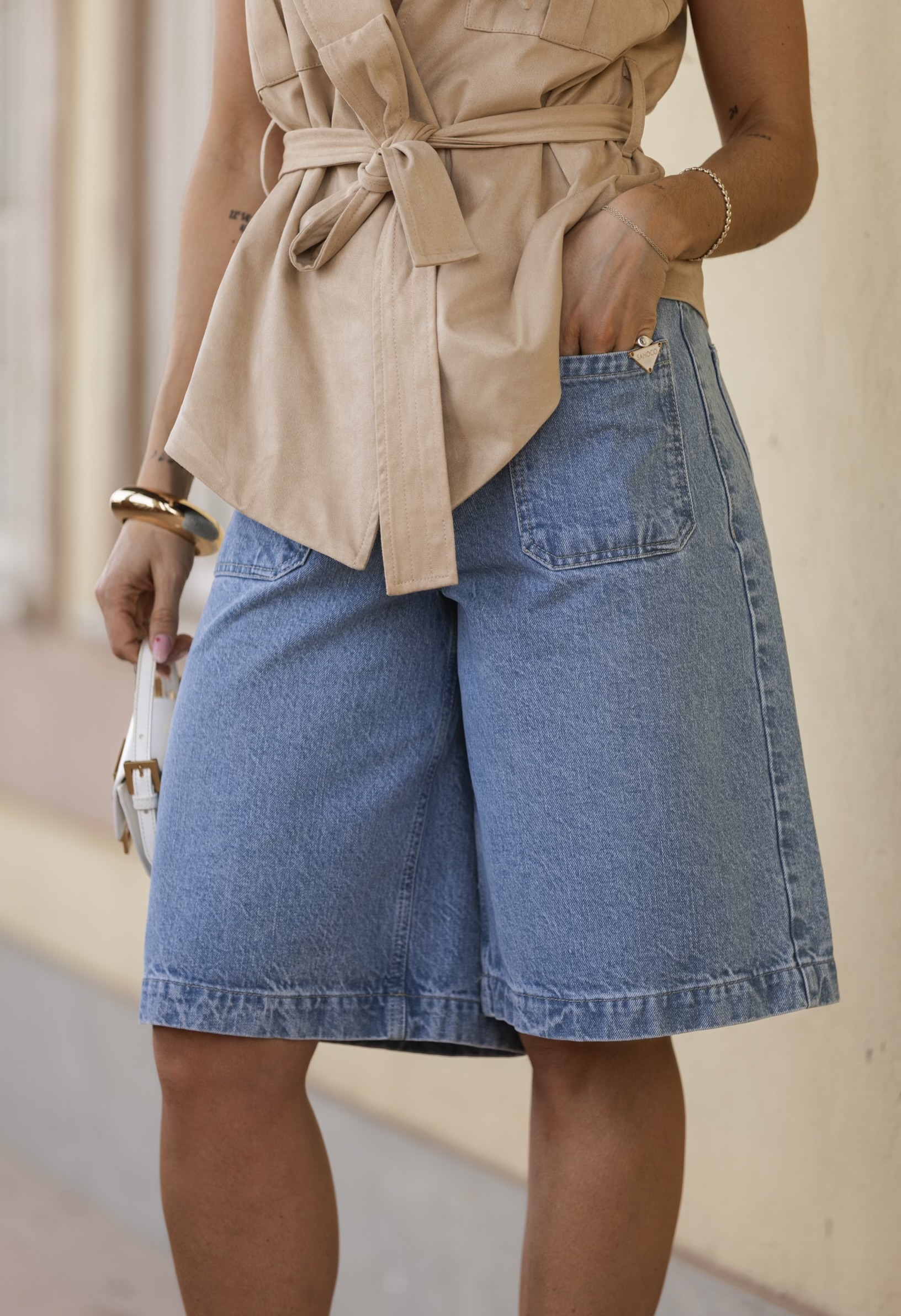 Calções Compridos Ganga Claro - SAHOCO  2