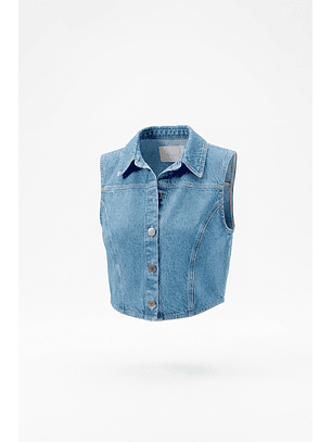 Top Colete em Ganga Claro - SAHOCO