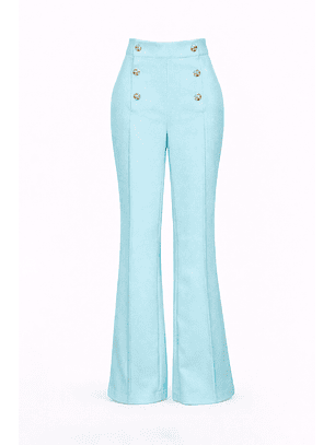 Calças com Botões Azul - SAHOCO