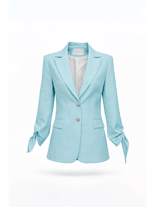 Blazer com Laçada Azul - SAHOCO