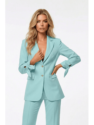 Blazer com Laçada Azul - SAHOCO