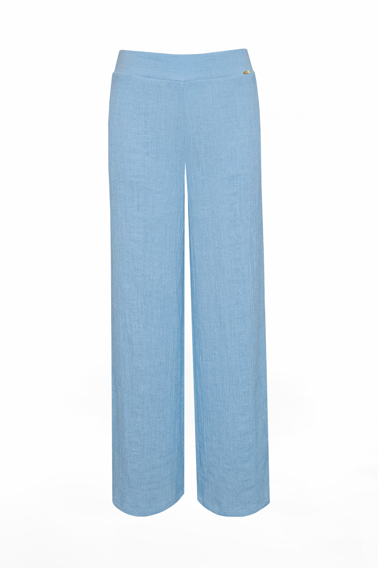 Calças Largas Texturadas Azul - SAHOCO  2