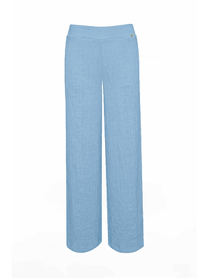 Calças Largas Texturadas Azul - SAHOCO 