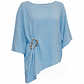 Blusa Túnica Azul - SAHOCO  - Thumbnail 3
