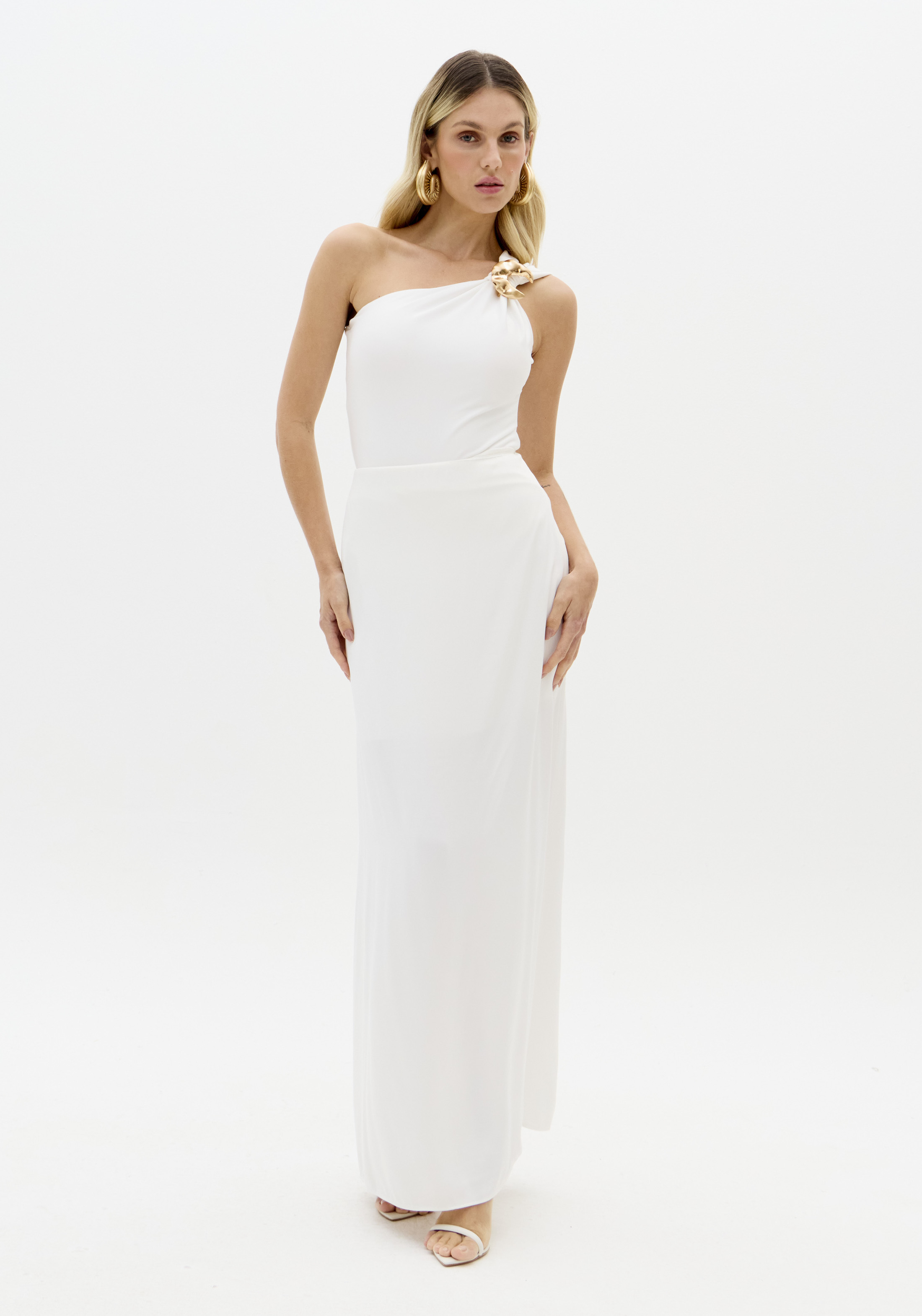 Body Assimétrico Branco Lua - Lança Perfume  3