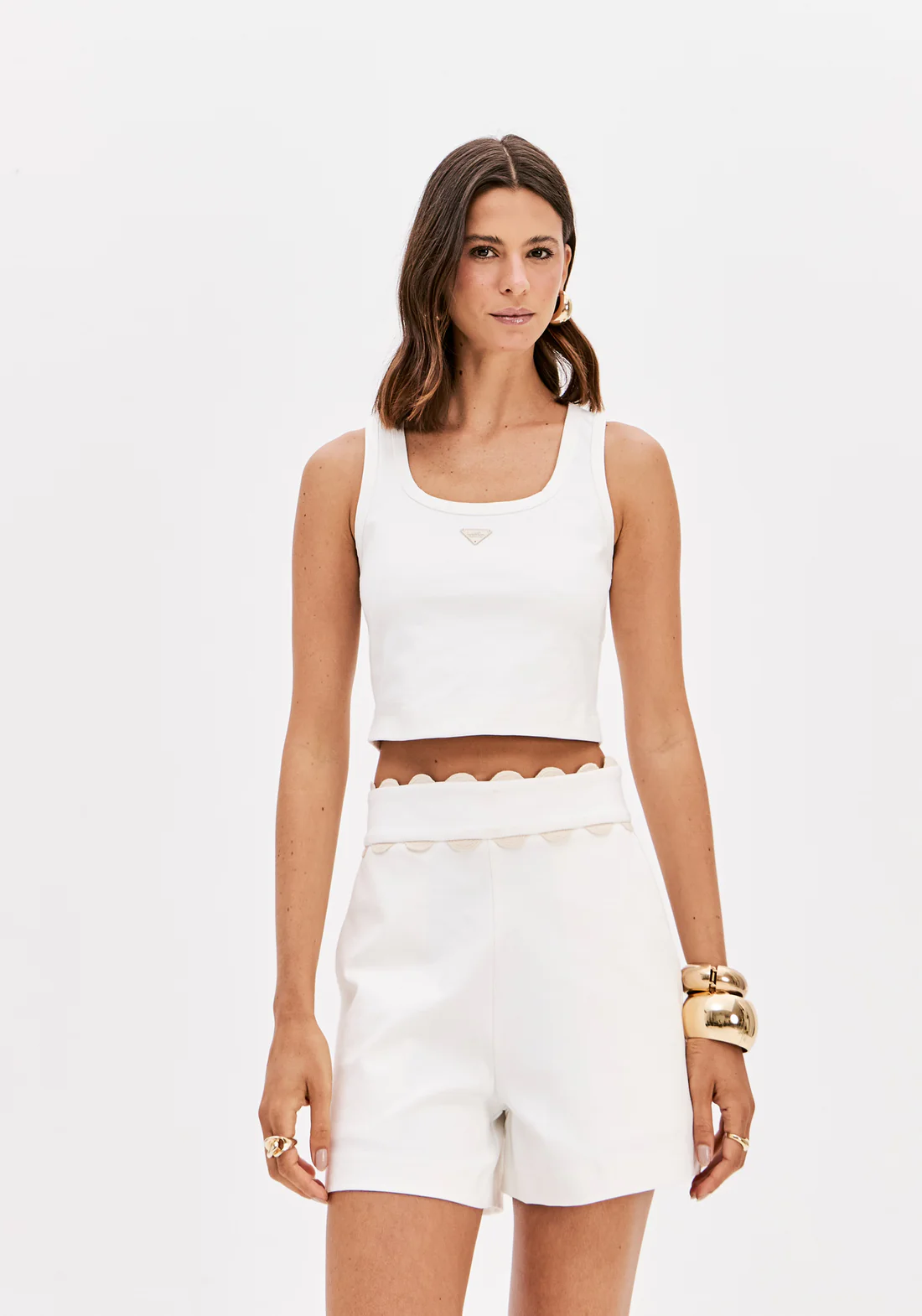 Top de Cavas Curto Branco - Lança Perfume  2