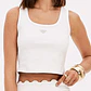 Top de Cavas Curto Branco - Lança Perfume  - Miniatura 1