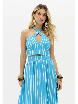 Top LAYLINE PISINE Azul - Lança Perfume