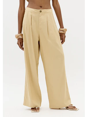 Calças Largas CROASSAINT Bege - Lança Perfume 