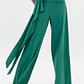Calças Largas em Malha Fria Verde - Lança Perfume - vignette 1