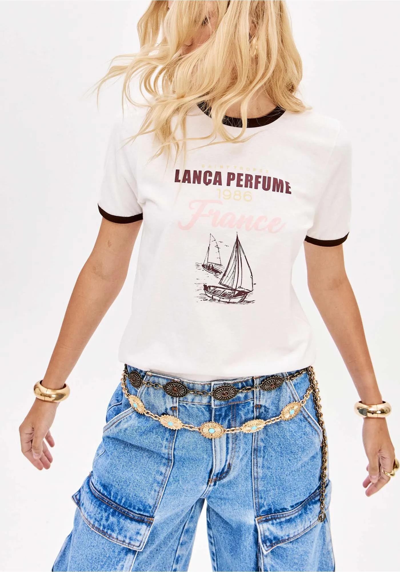 T-shirt FRANCE Branco - Lança Perfume 1
