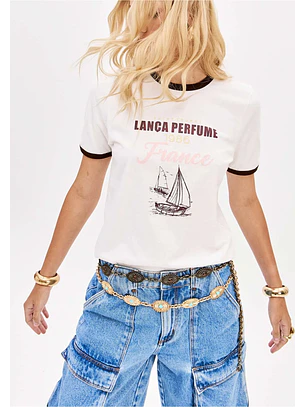 T-shirt FRANCE Branco - Lança Perfume
