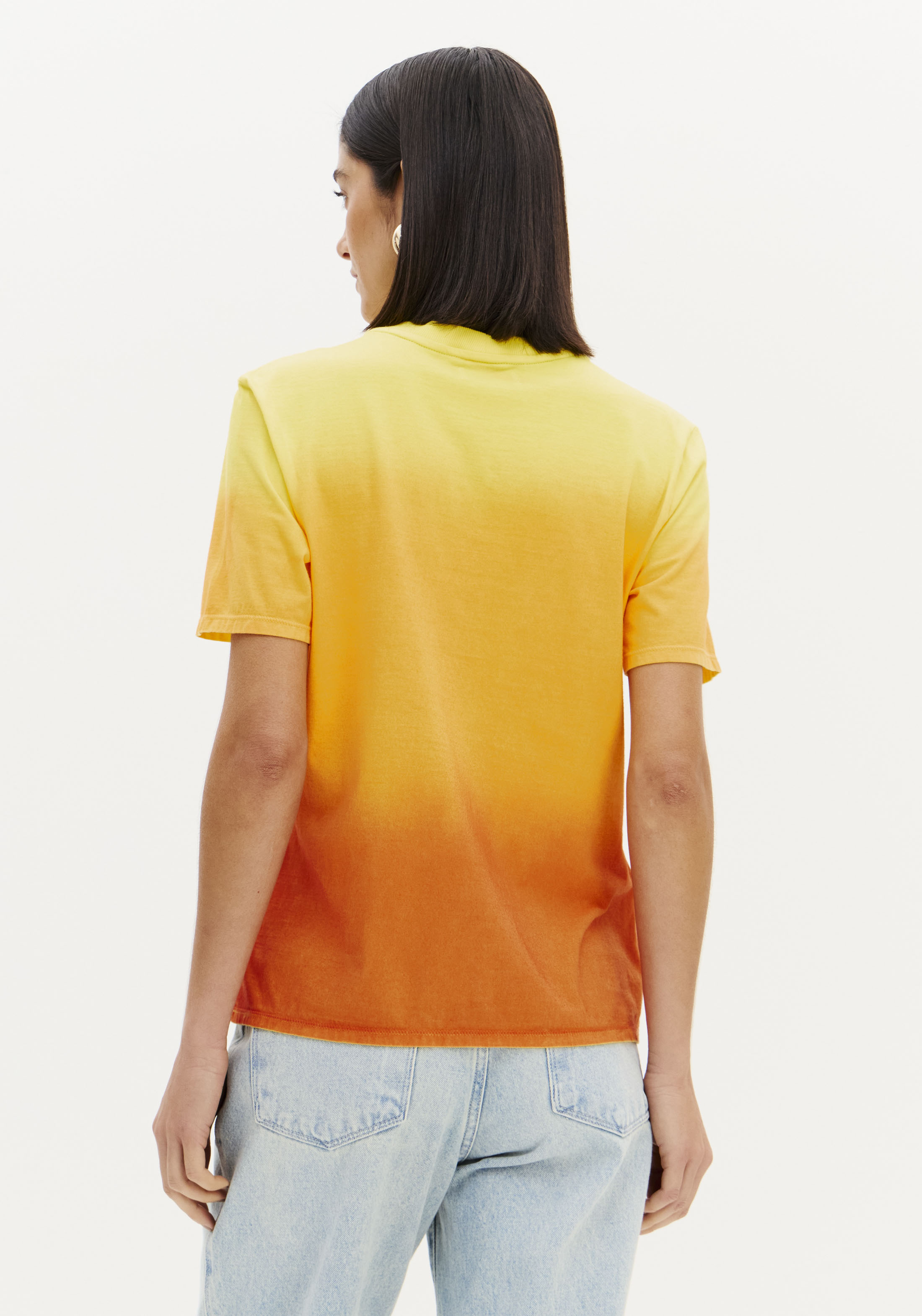 T-shirt Gradiante Laranja e Amarelo - Lança Perfume 5