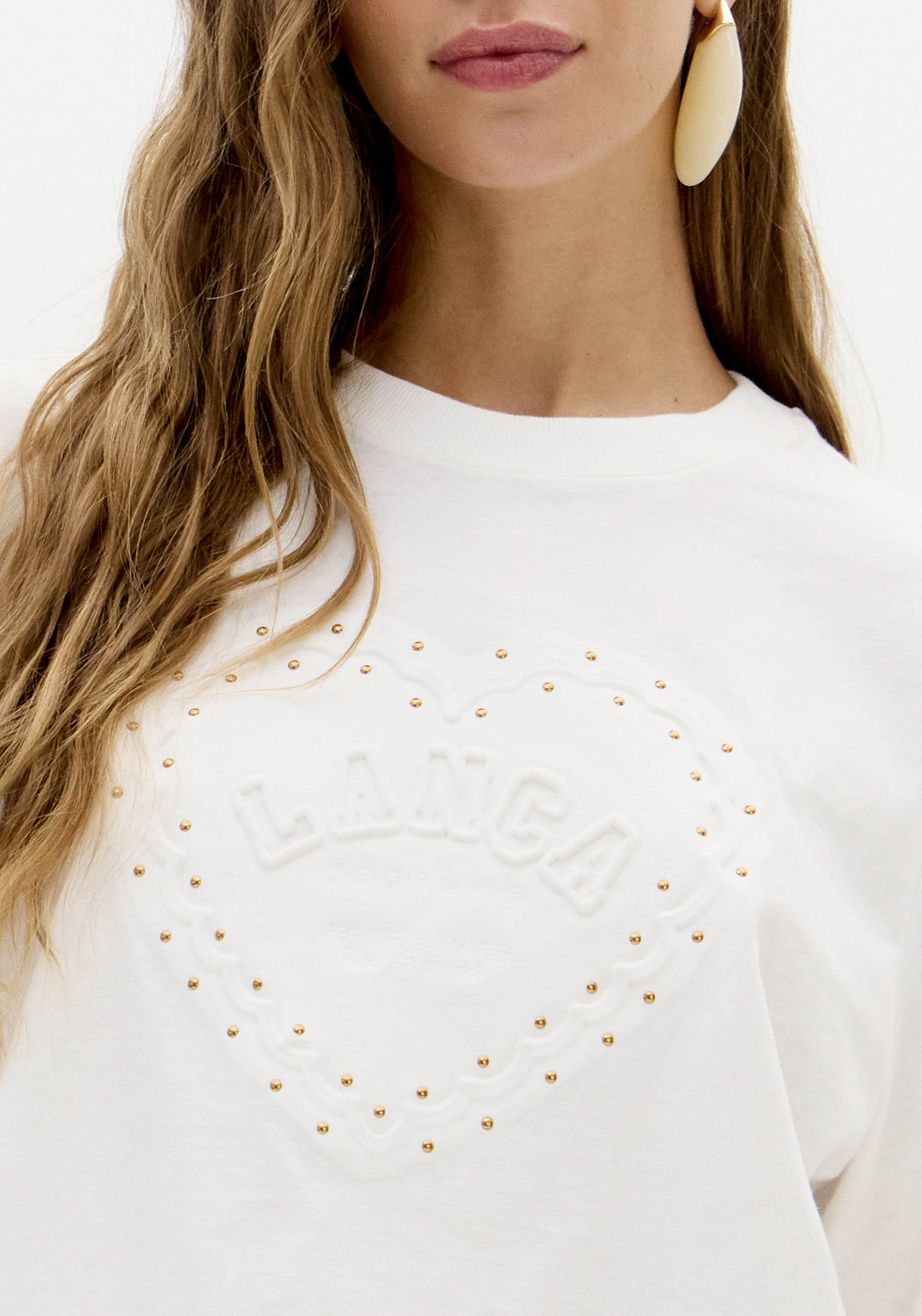 T-shirt Curta Coração Branco - Lança Perfume 4