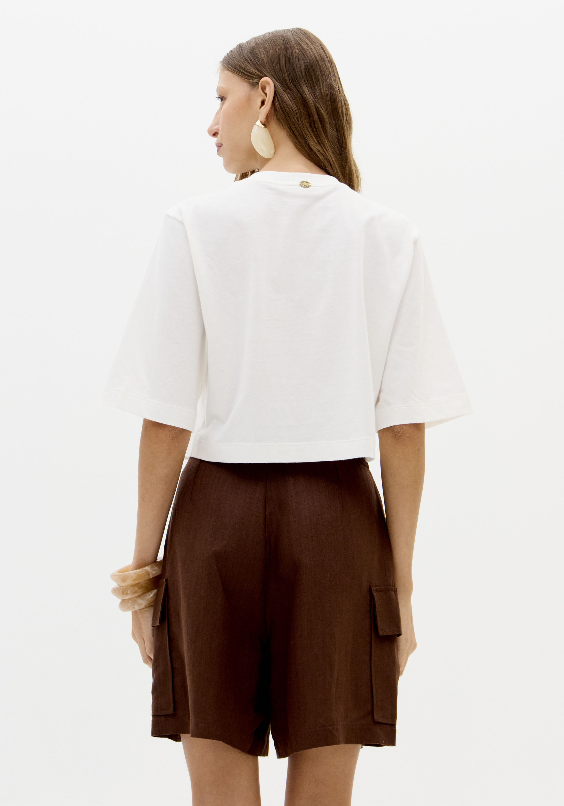 T-shirt Curta Coração Branco - Lança Perfume 5