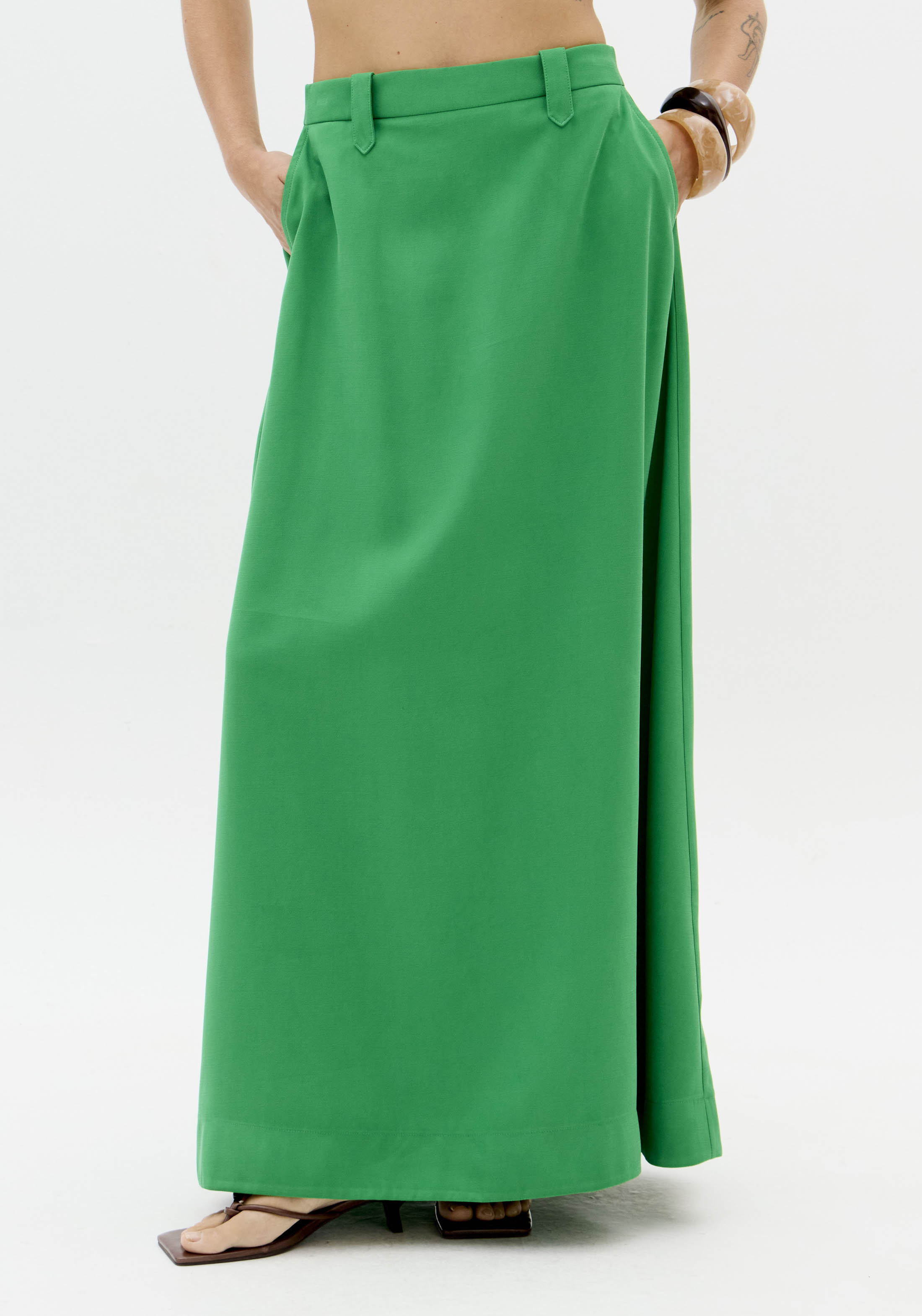 Saia Comprida Verde Salsa - Lança Perfume  1