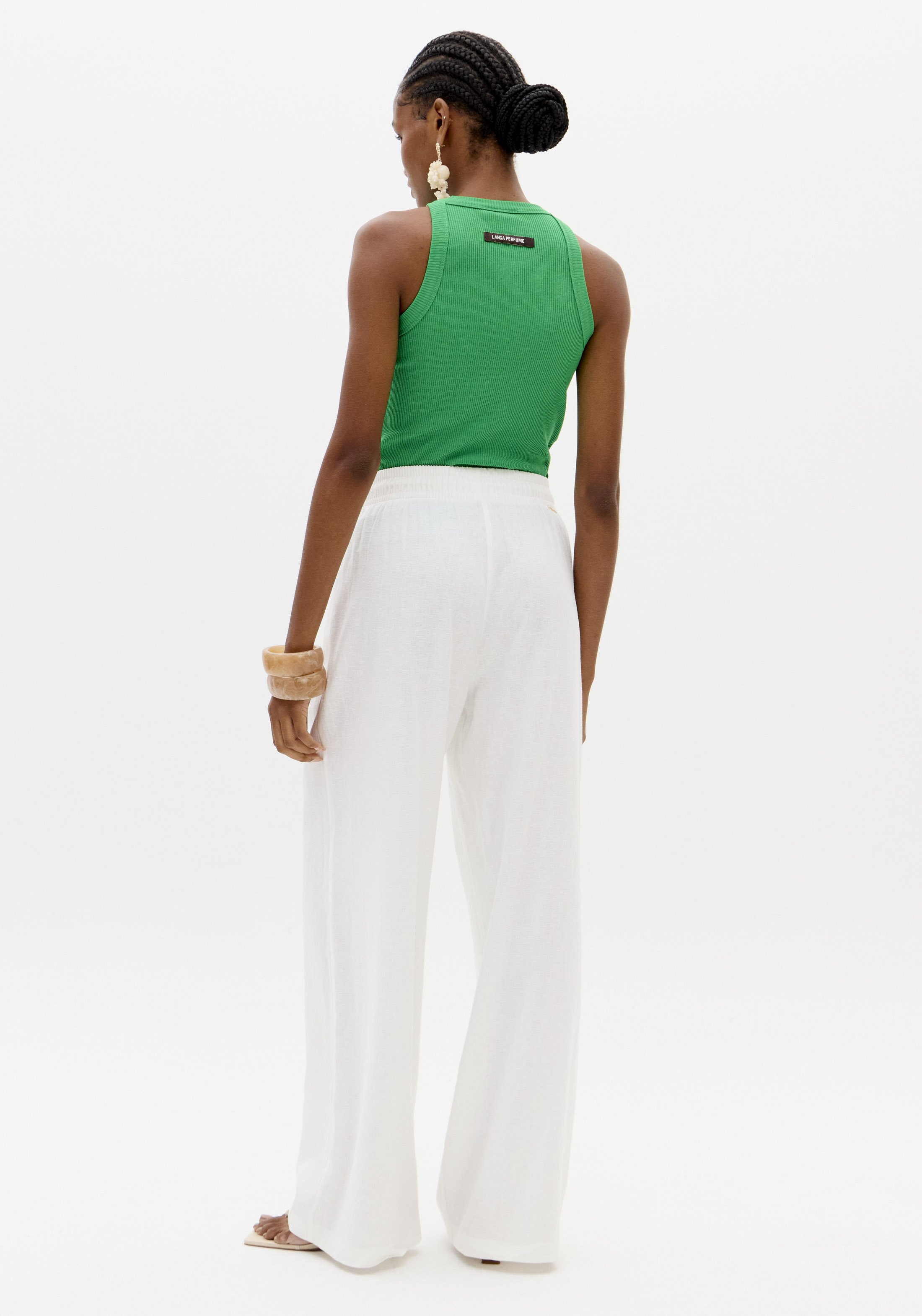 Top de Cavas Canelado Verde - Lança Perfume 5