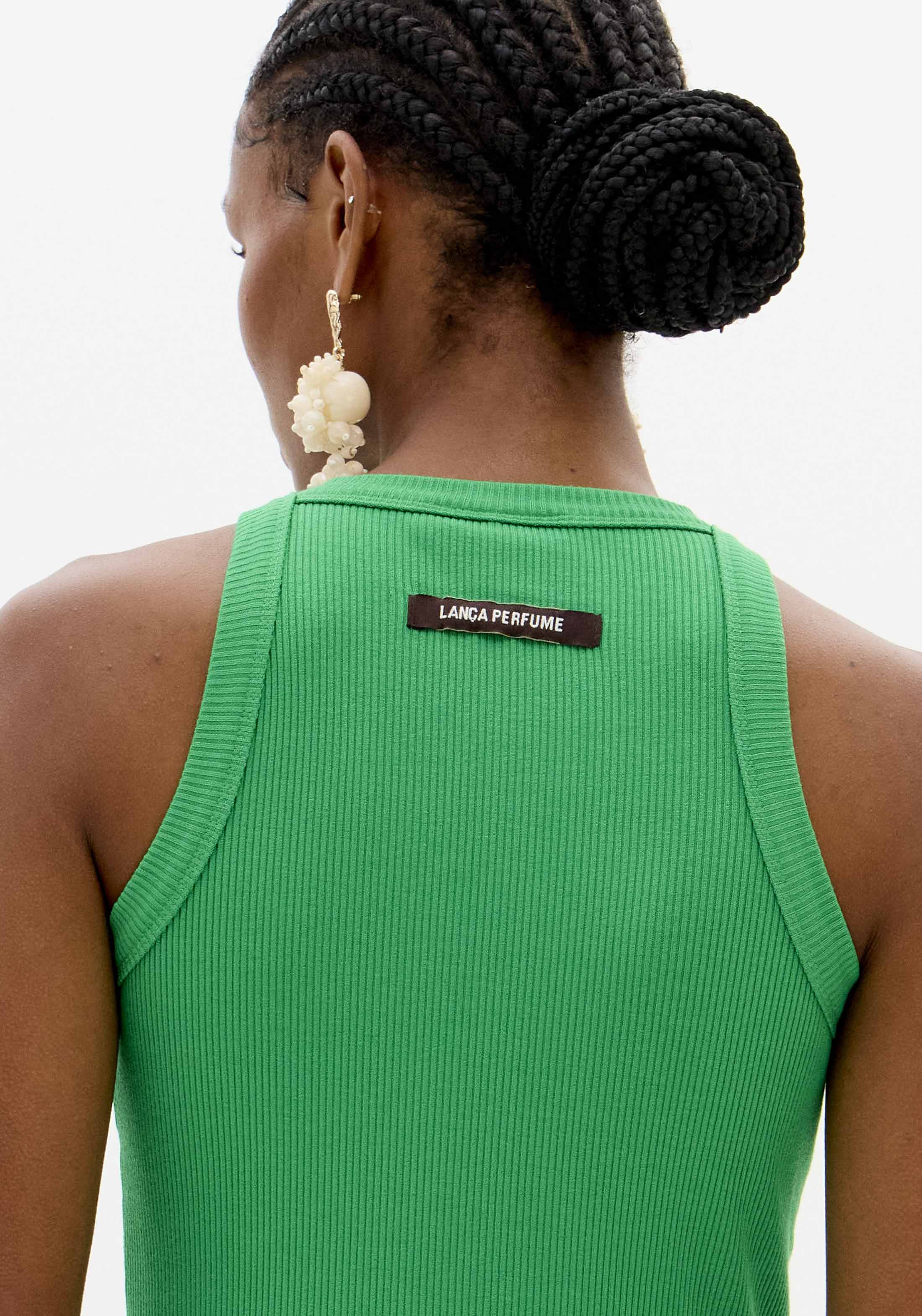 Top de Cavas Canelado Verde - Lança Perfume 2