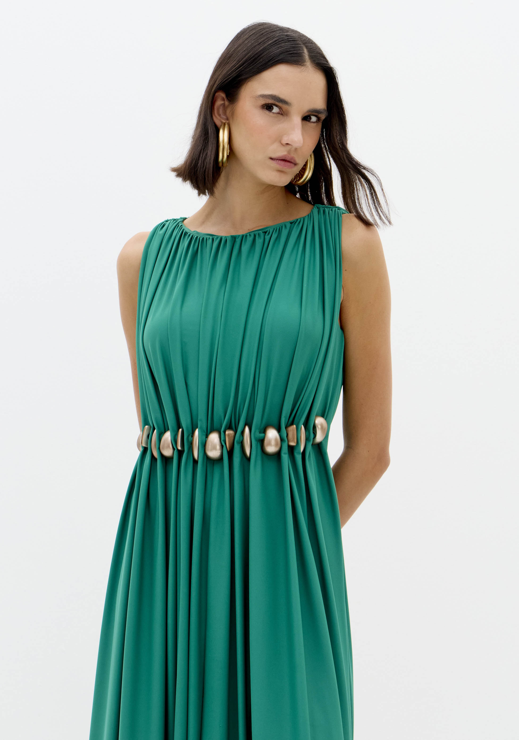 Vestido de Cavas Fluído Verde - Lança Perfume 3