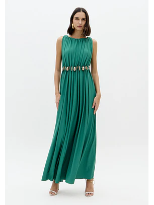 Vestido de Cavas Fluído Verde - Lança Perfume