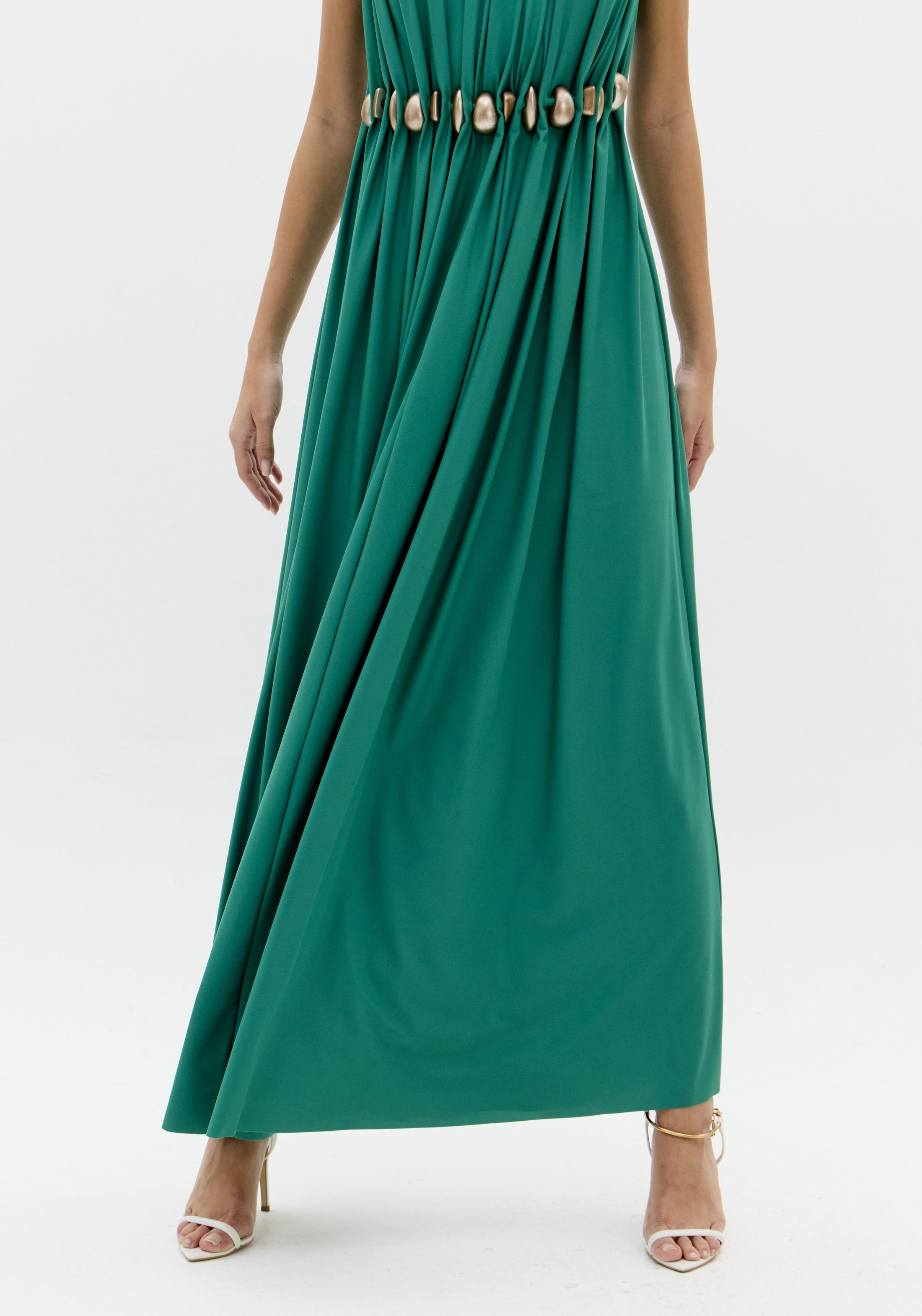 Vestido de Cavas Fluído Verde - Lança Perfume 6