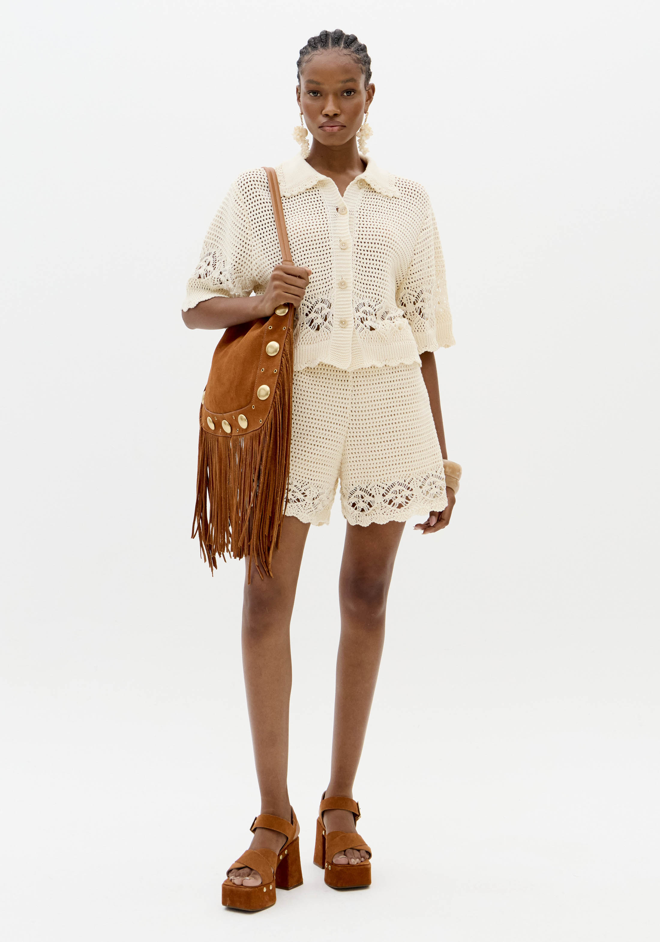 Camisa em Tricô Bege - Lança Perfume  2