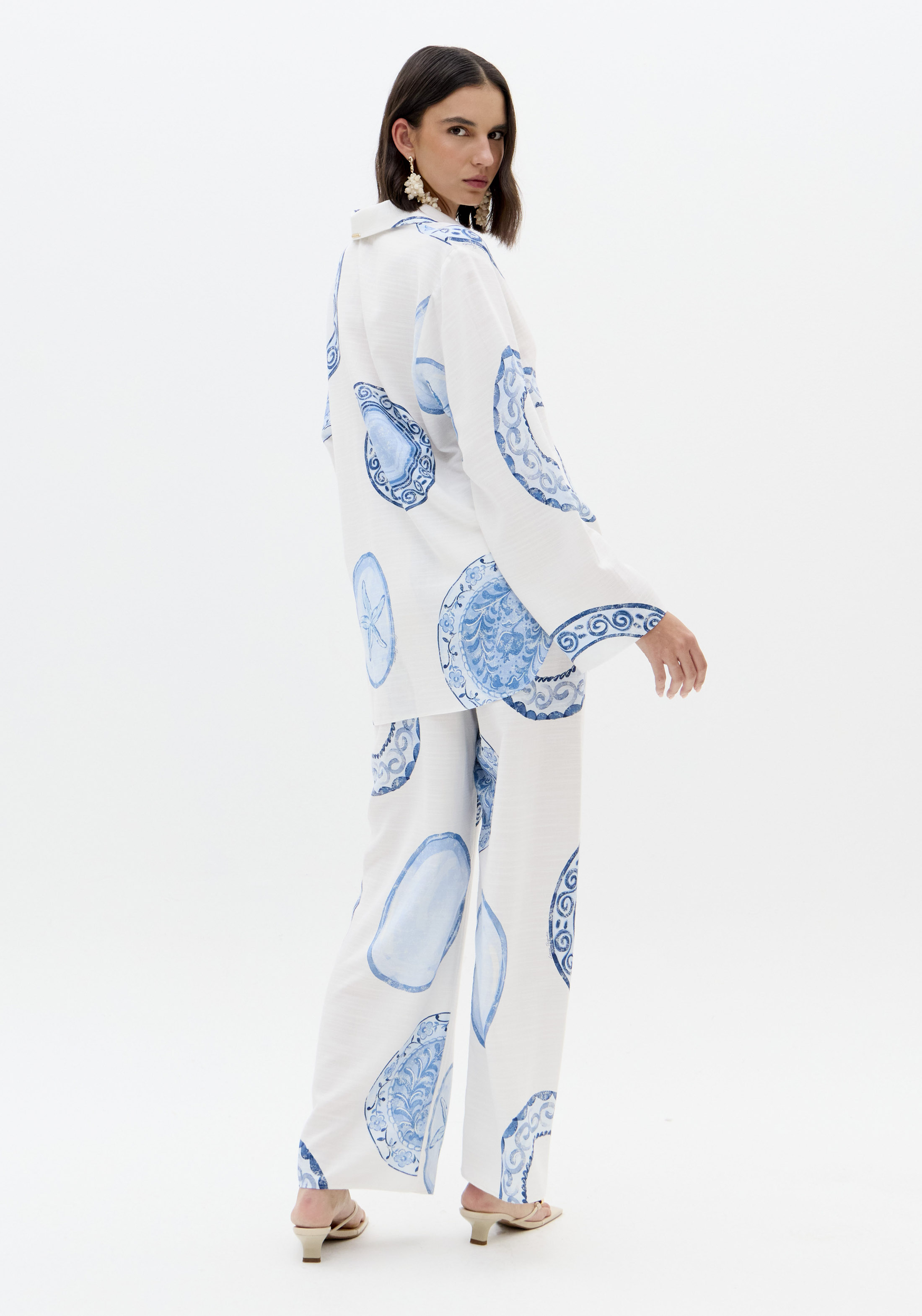 Camisa BLUE BREEZE Branco e Azul - Lança Perfume 5