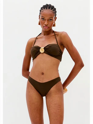 Biquíni Castanho Concha - Lança Perfume