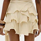 Saia com Folhos Bege - Lança Perfume - thumbnail 4
