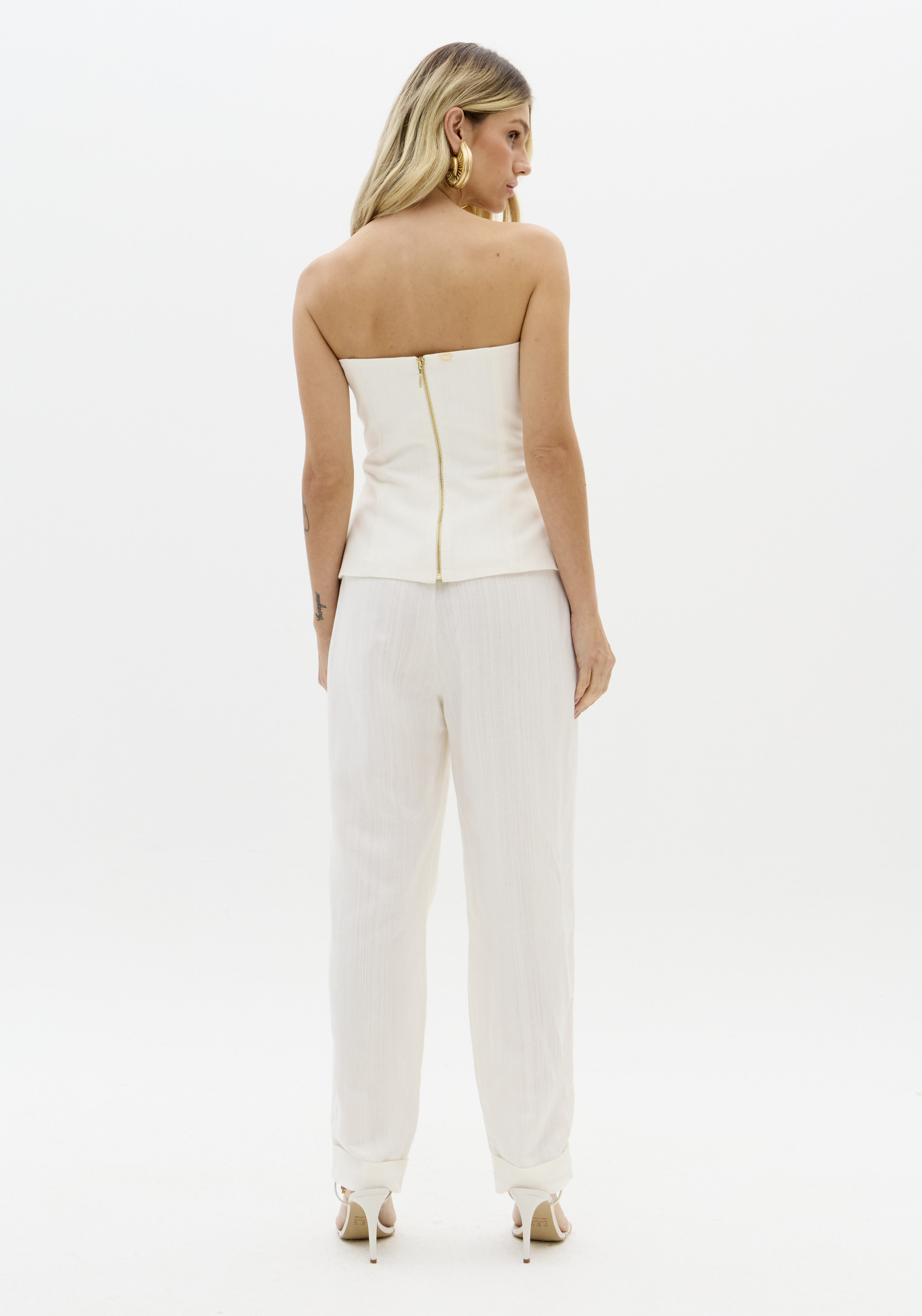 Top em Linho Branco Lua - Lança Perfume - COPIE 3