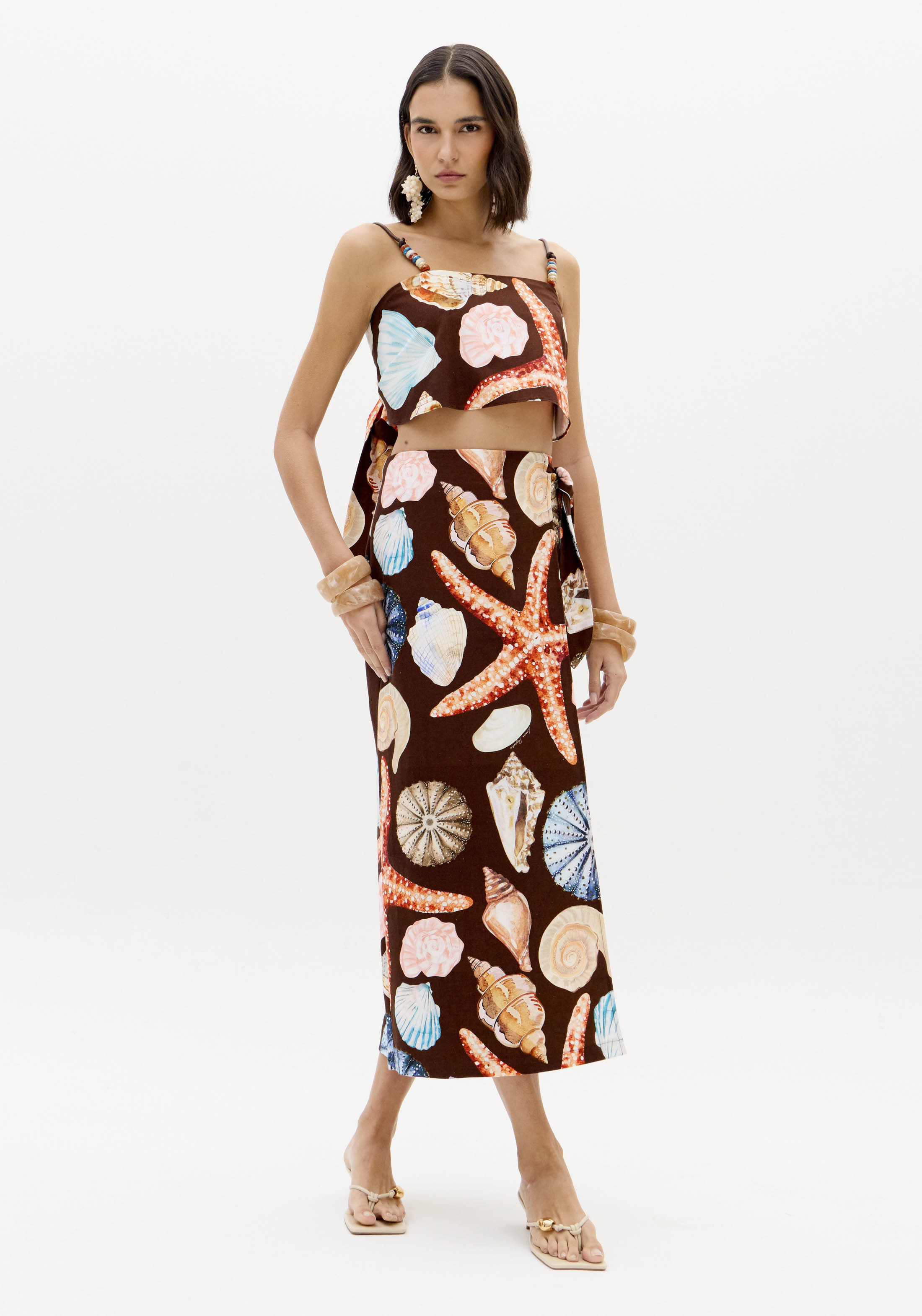 Top Conchas SEA SUMMER Castanho - Lança Perfume  2