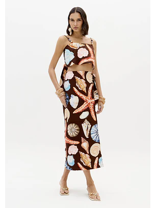 Top Conchas SEA SUMMER Castanho - Lança Perfume 