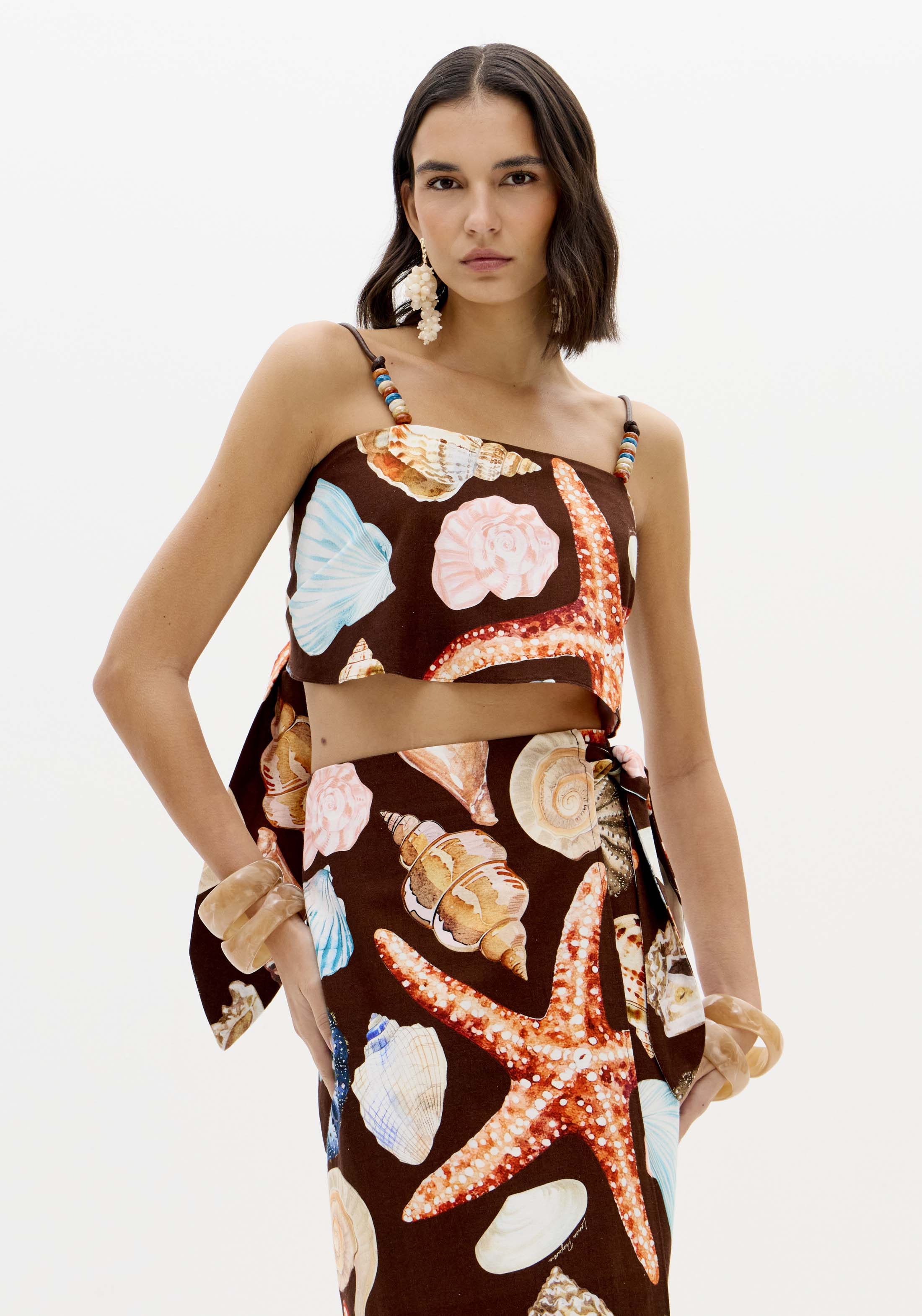 Top Conchas SEA SUMMER Castanho - Lança Perfume  1