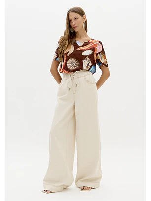 Blusa Conchas SEA SUMMER Castanho - Lança Perfume 