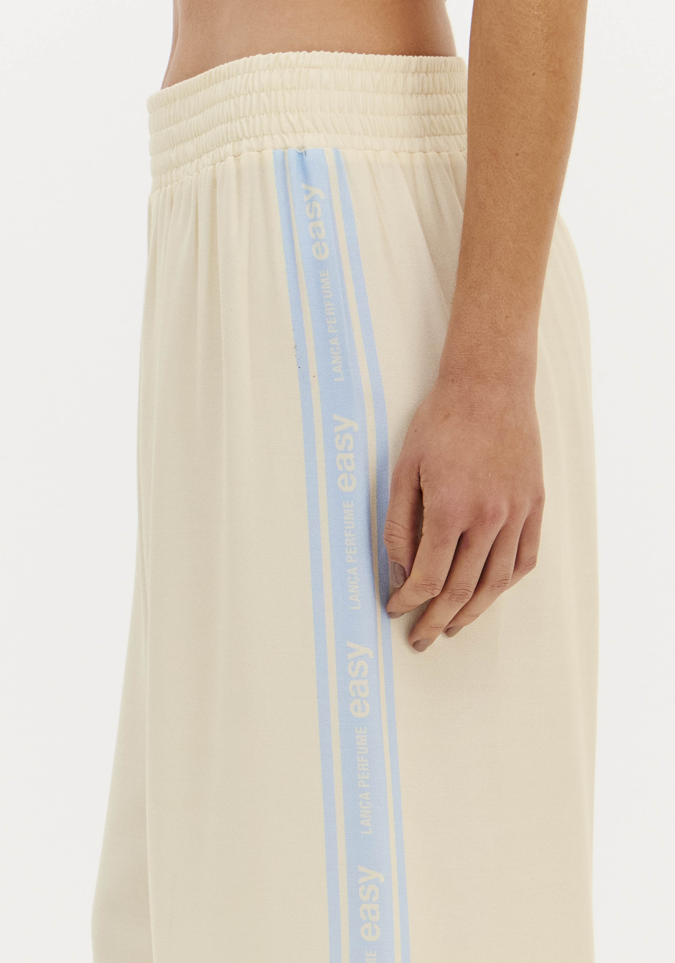 Calças Largas Creme e Azul - Lança Perfume  3