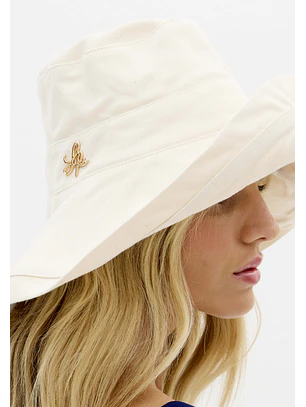 Chapéu em Algodão Creme - Lança Perfume 
