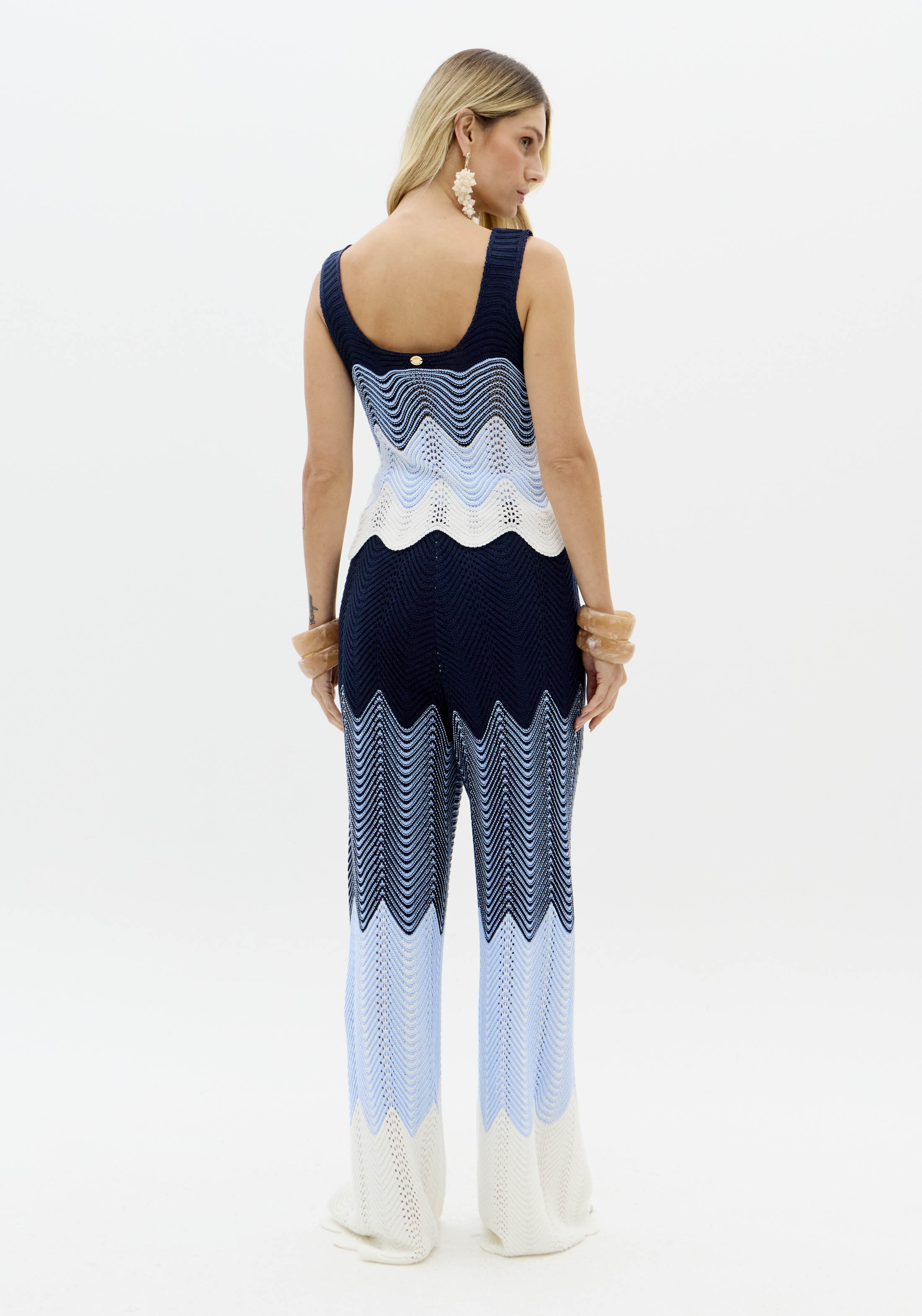 Top de Alças em Tricô Azul - Lança Perfume 3